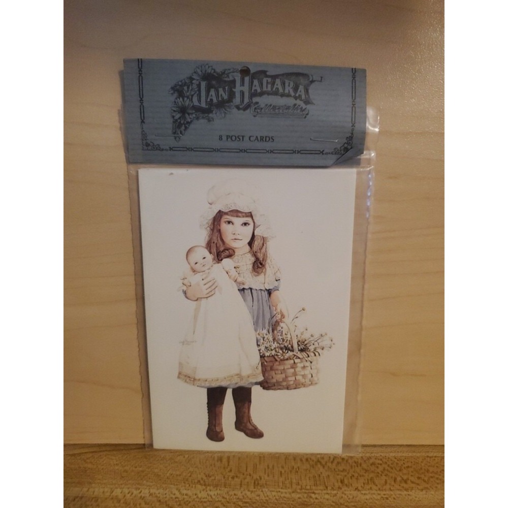 VINTAGE JAN HAGARA COLLECTIBLE Postcards  1982 SEALED NEW Qty 8